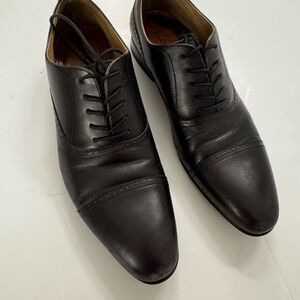 Aldo Black Leather Oxford Shoes